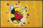 Preview: Fussmatte Bee in Love 50x75cm