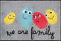 Preview: Fussmatte Happy Family 50x75cm