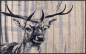 Preview: Fussmatte Hirsch Natural Deer 75x120cm