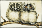 Preview: Fussmatte Two Owls 50x75cm