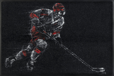 Fussmatte Icehockey 50x75cm