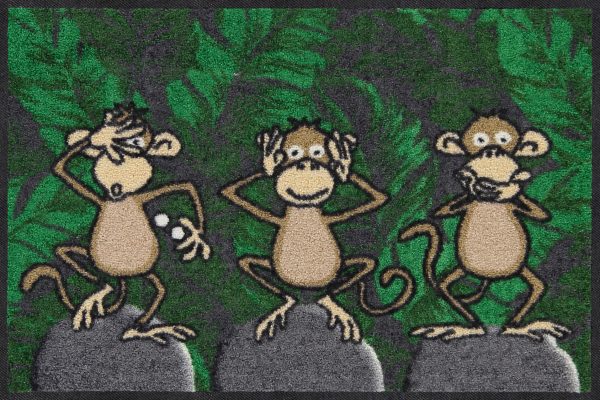 Fussmatte Three Monkeys 50x75cm